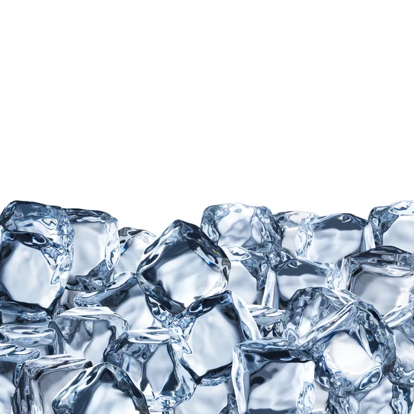 Ice Cube on White Background — Stock Photo, Image