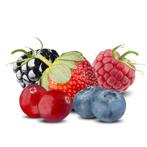Kupie mieszanych owoców jagodowych — Zdjęcie stockowe