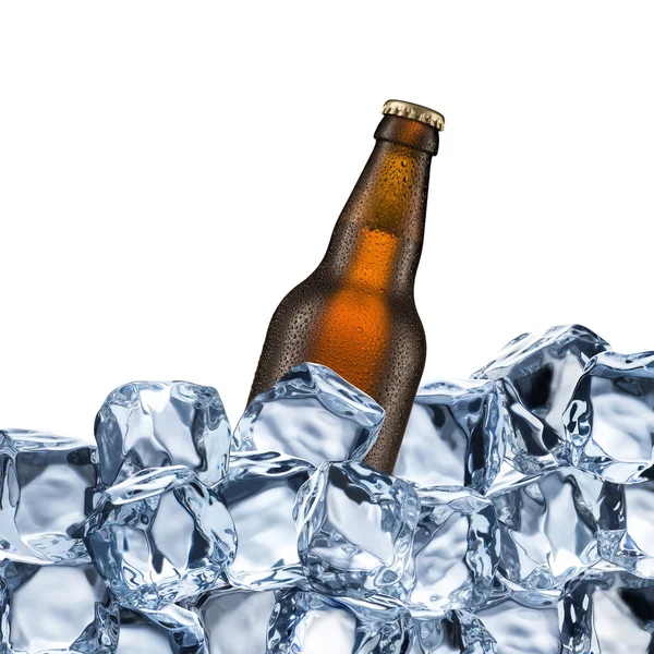 Bottiglie di birra fredda — Foto Stock