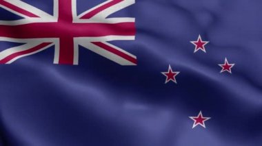 Yeni Zelanda dalgalanan bayrak dokusu gerçekçi