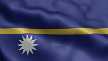 Nauru dalgalanan bayrak dokusu gerçekçi