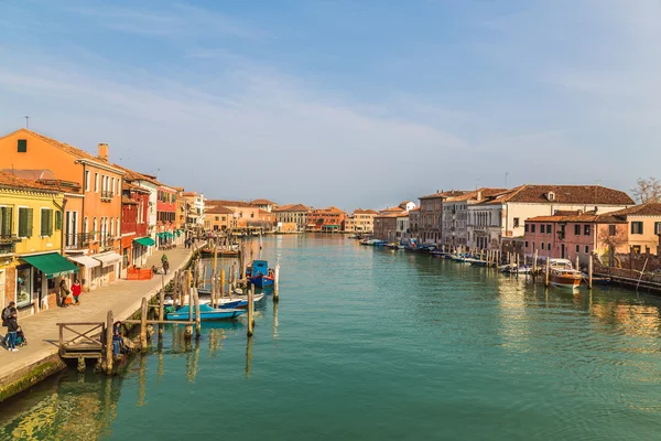 Budovy a přístavy v Murano — Stock fotografie