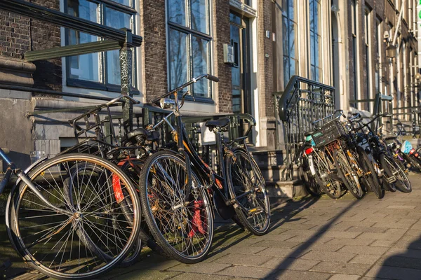 Amsterdam'da Bisiklet büyük miktarda — Stok fotoğraf