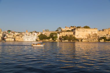 Gün boyunca Udaipur manzarası parçası