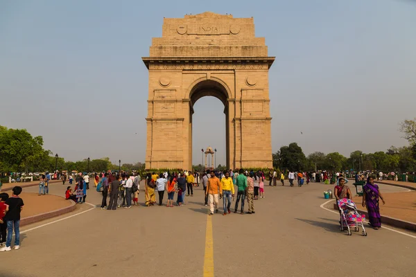 Mémorial de guerre India Gate à Delhi — Photo