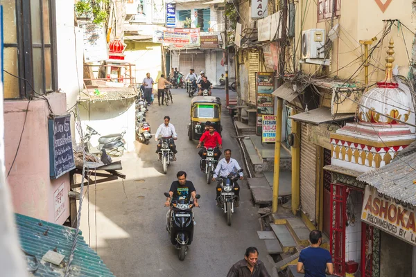 Hindistan'ın sokakların yüksek görünümü — Stok fotoğraf