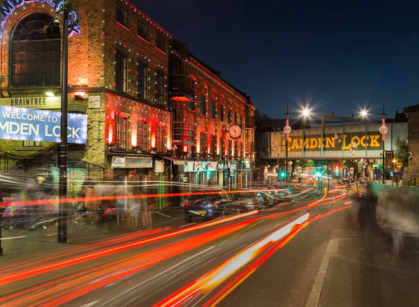 Camden-Schleuse in der Nacht — Stockfoto