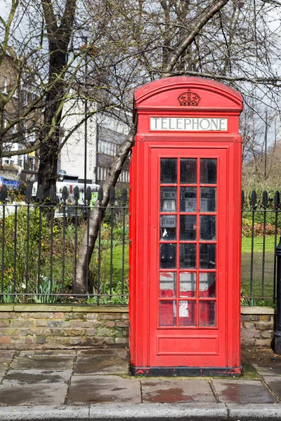 Red Telephone Box in Central London — Stock Photo, Image