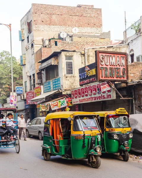 도 중앙 델리의 거리 — 스톡 사진