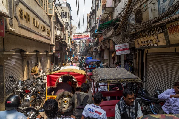 Cattiva congestione a Delhi, India — Foto Stock