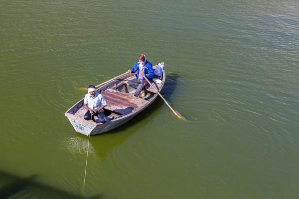 stock image Men Fishing on a Lake in Jaipur, India