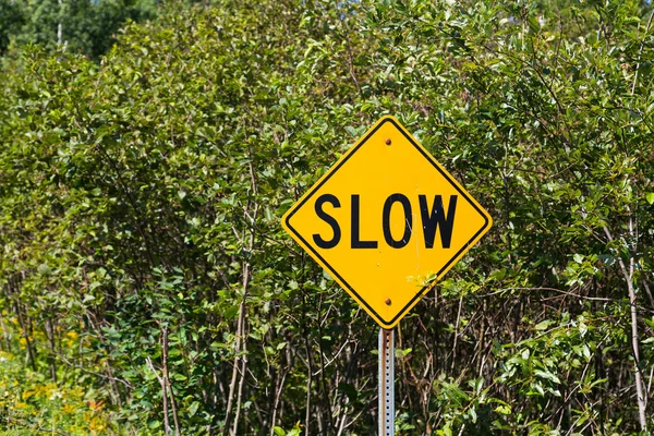 Slow Sign — Stock Photo, Image