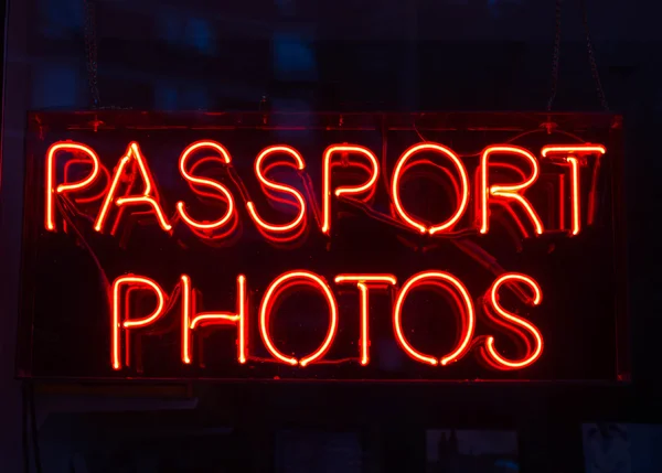 Paspoort foto teken — Stockfoto