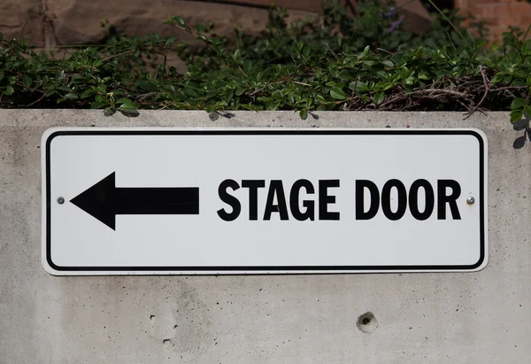 Stage door znak — Zdjęcie stockowe