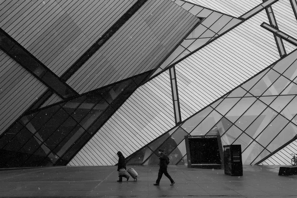 A Royal Ontario Múzeum fekete-fehér — Stock Fotó