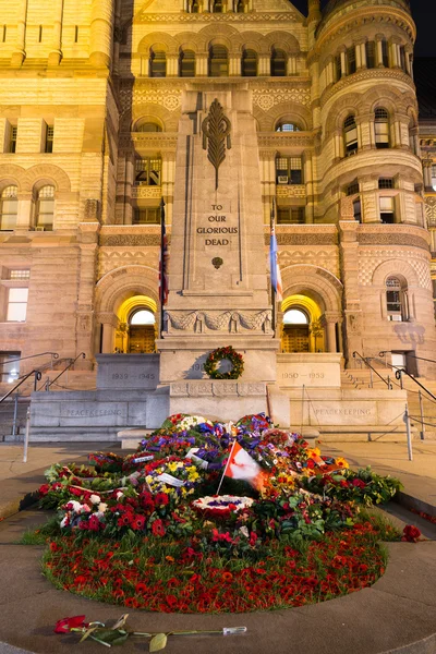 Ayuntamiento Viejo de Toronto Cenotaph — Foto de Stock