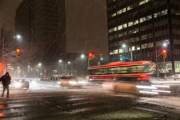 Snow Storm in Toronto — Stock Photo, Image