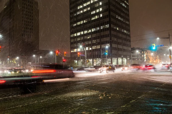 Snow Storm in Toronto — Stock Photo, Image