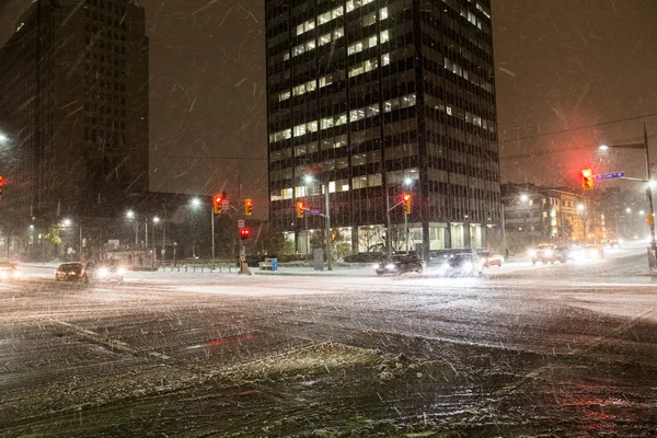 Snow Storm in Toronto — Stock Photo, Image