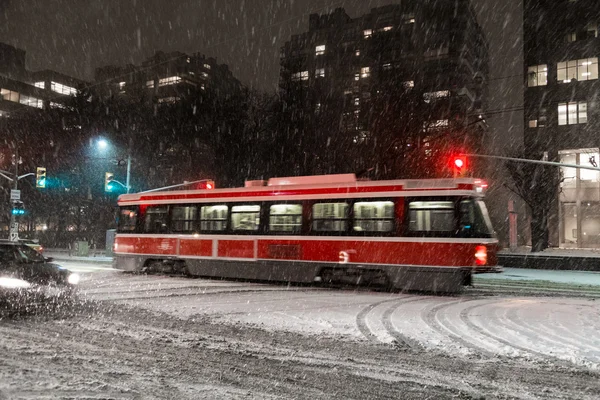 Tempesta di neve a Toronto — Foto Stock