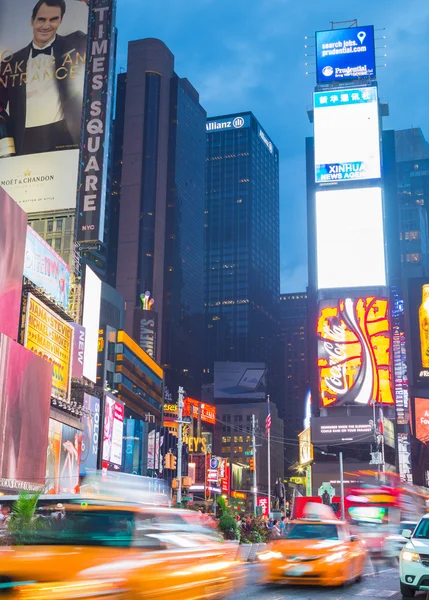 Time Square al anochecer — Foto de Stock