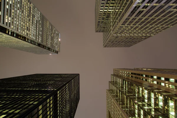 Felhőkarcolók éjjel Downtown Toronto — Stock Fotó