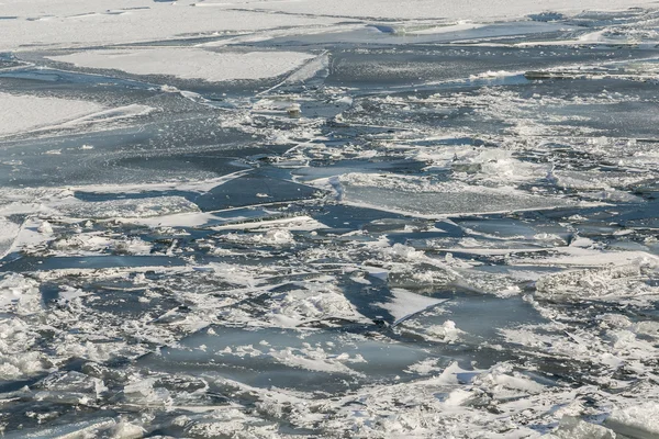 Mrożone lodu i śniegu na jezioro Ontario — Zdjęcie stockowe