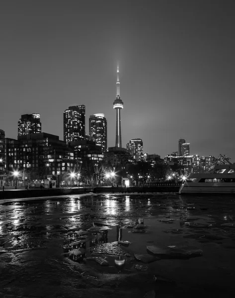 CN Tower and Buildings in the Winter — Stock Photo, Image