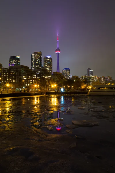 CN Tower and Buildings in the Winter — Stock Photo, Image