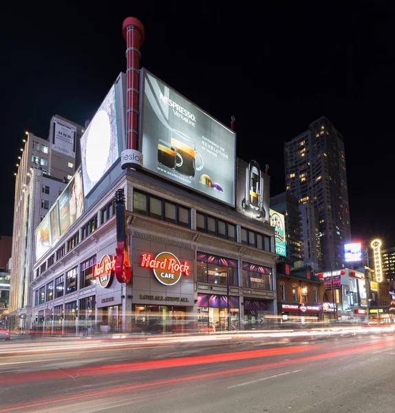 Yonge Street Toronto à noite — Fotografia de Stock