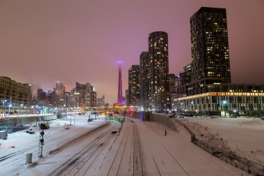 Toronto Downtown kışın