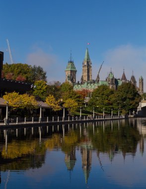 Rideau kanalı tepeden Meclis