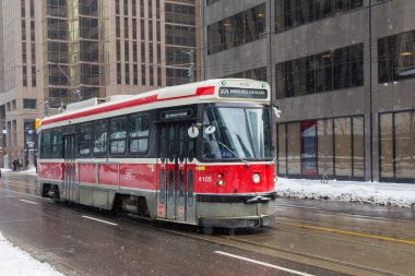 Toronto tramvay kış
