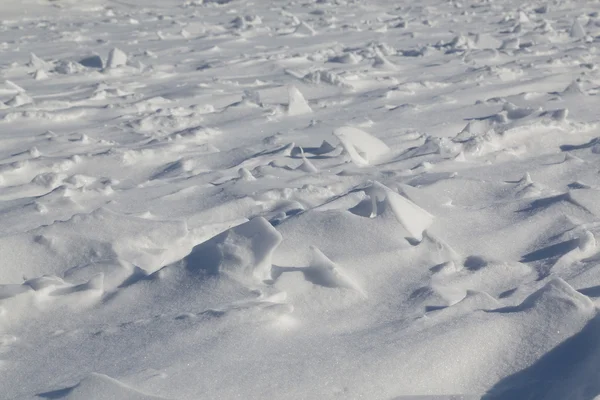 Snow background with bumps — Stock Photo, Image