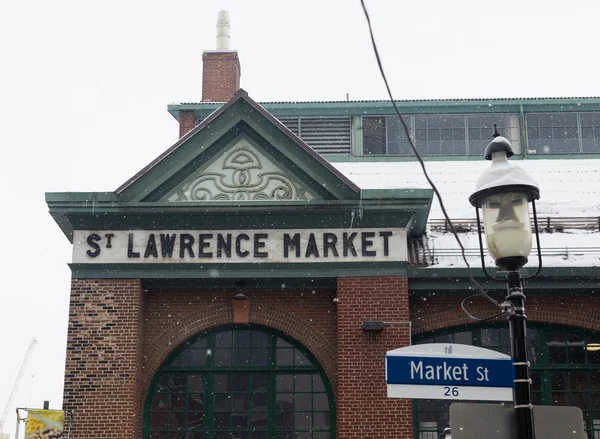 Market St Lawrence w zimie — Zdjęcie stockowe