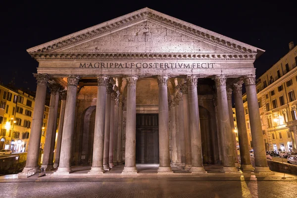 Pantheon Rome at Night — Stock Photo, Image