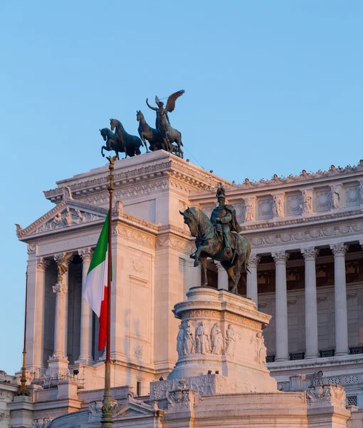 Piazza Venezia y Vittoriano Emanuele Monumento —  Fotos de Stock