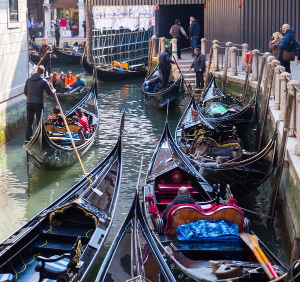 Large amounts of Gondola's — Stock Photo, Image
