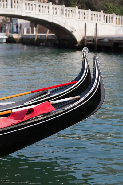 Closeup to Part of Gondolas Boats — Stock Photo, Image