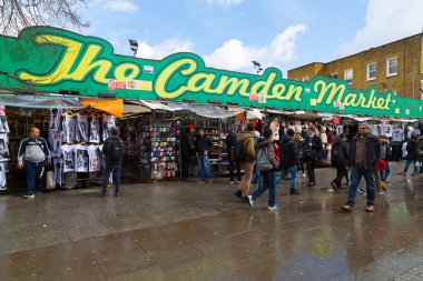 Camden Market in London clipart