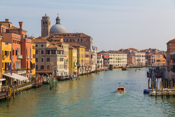 Buildings along the Grand Canal in Venice