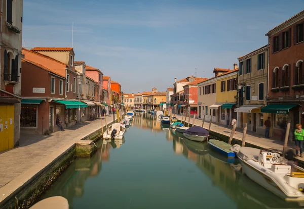 Здания вдоль Большого канала в Венеции — стоковое фото