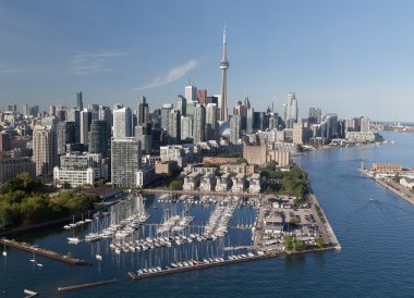 Downtown Toronto Viewed from the Air clipart