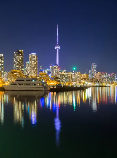 Toronto Innenstadt in der Abenddämmerung — Stockfoto