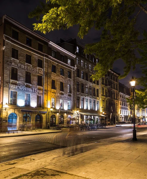 Old Montreal at Night — Stock Photo, Image