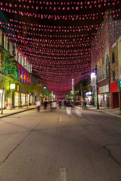 Saint Catherine Street Montreal — Stockfoto