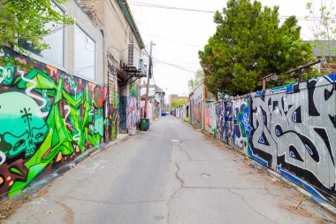 Graffiti bir müttefik Toronto aşağı