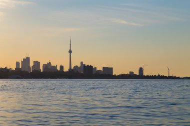 Toronto manzarası gündoğumu kopya alanı ile