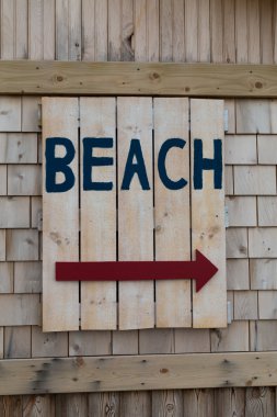 Plaj için işaret