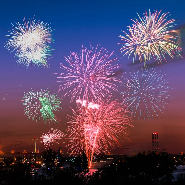 Fireworks in Halifax — Stock Photo, Image
